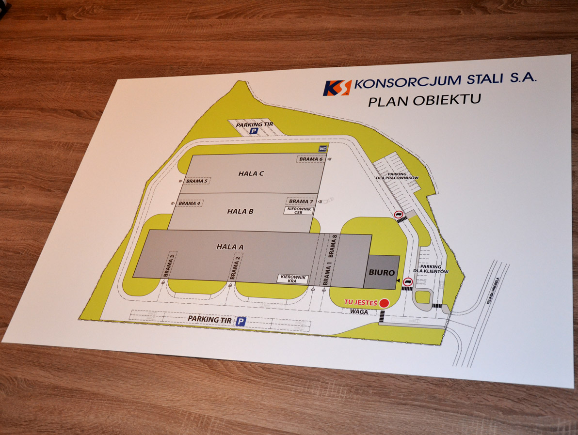 tablica informacyjna mapa plan obiektu
